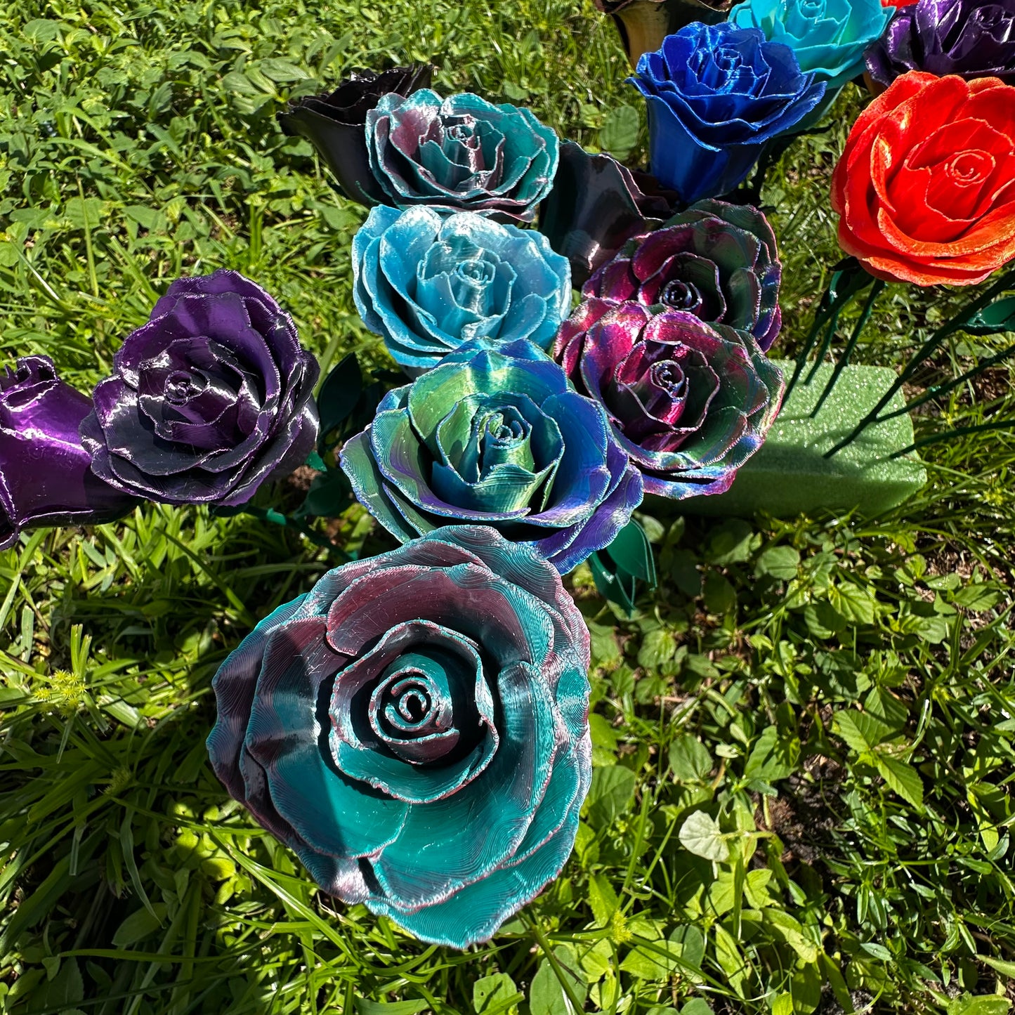 Silk Multicolor Rose