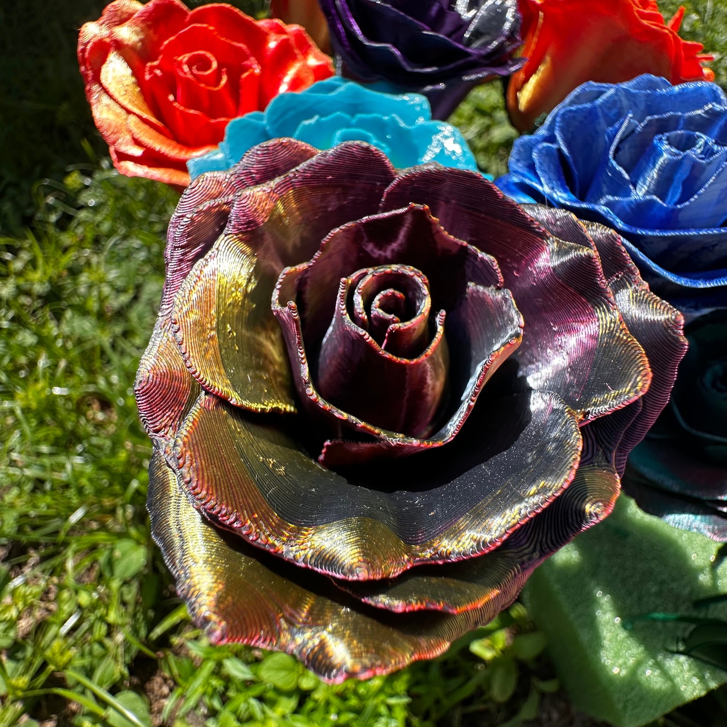 Silk Multicolor Rose