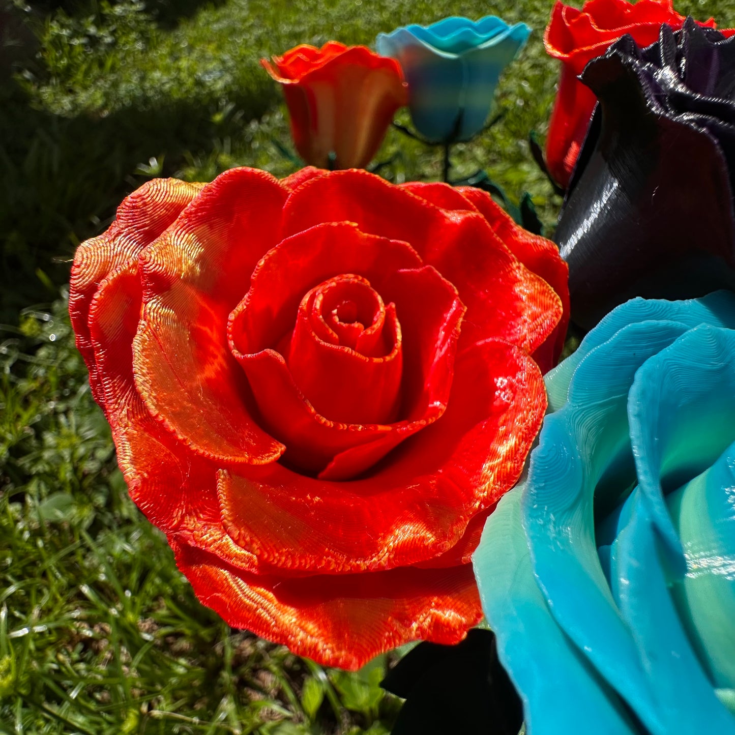 Silk Multicolor Rose